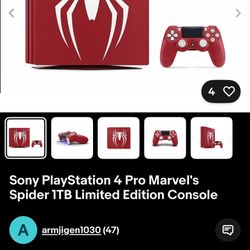 Spider Man Edition PS4
