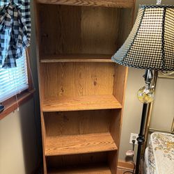 3 Wood Veneer Bookcases  - $20 each 