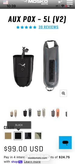 Mosko Moto Pannier Aux Pox  5L+4L