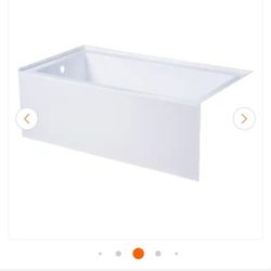 Left Drain Alcove Bathtub 