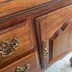 Solid Wood Console 59” Long 18” Depth 35” High 