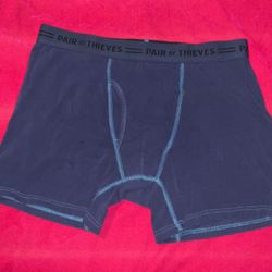 Men Blue Pair Of Thieves Boxer Briefs Size Large 