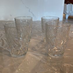 4 Crystal Shot Glasses