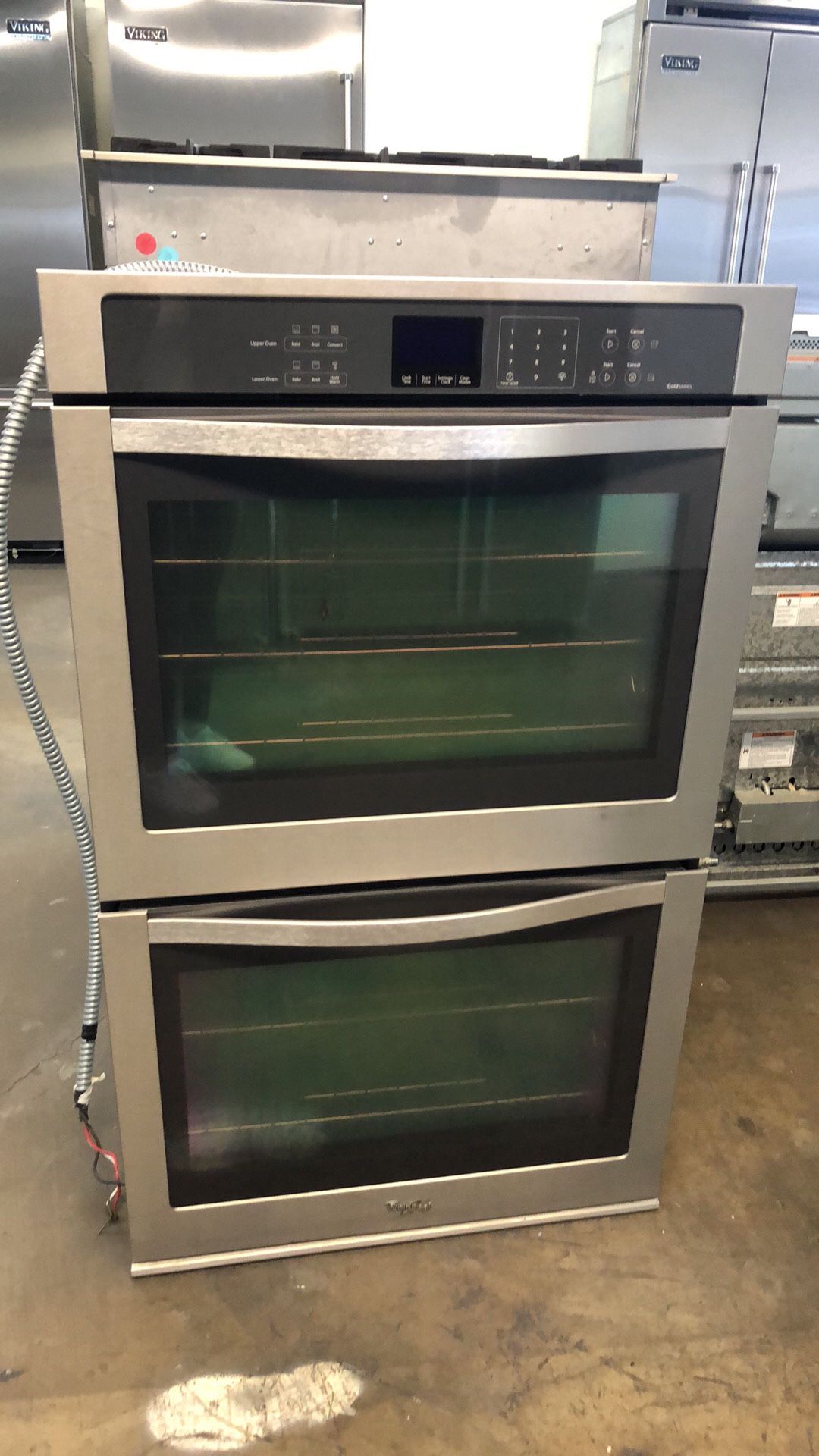 Whirlpool Double Wall Electric Oven In Stainless Steel 30”wide 