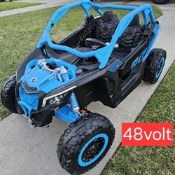 BRAND NEW! 48VOLT 4x4 Kids Can Am Ride On Utv Razor Electric Kids Car With Remote Control & 2 BATTERIES Power Wheels Powerwheels 24v 48v 24volt 