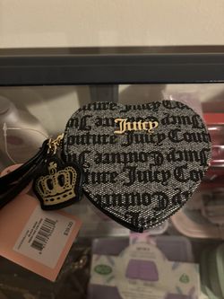 Juicy Couture Black Beige Fresh Take Coin Purse