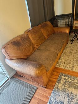 2 leather couches