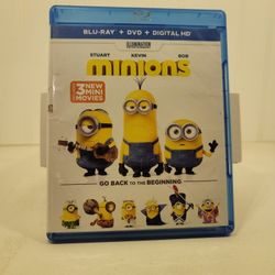 BLU RAY / DVD COMBO PACK MINIONS.    $5