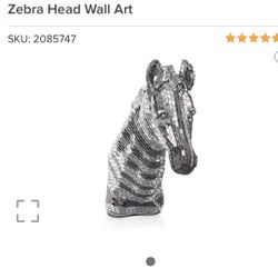 Zebra Head Wall Art