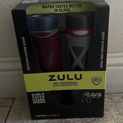 New Zulu Glass Water Bottles