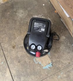 Shop Husky 3 Gal. 120 PSI Portable Electric Oil-Free Light Duty Pancake Air Compressor with Fold Dow