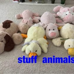 Stuff  animals  -  $9  each