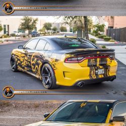 DODGE CHARGER HELLCAT WIDEBODY KIT/WITH WHEELS AND TIRES AND EXCLUSIVE WRAP