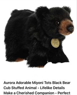 Black Bear Cub Stuffed Animal