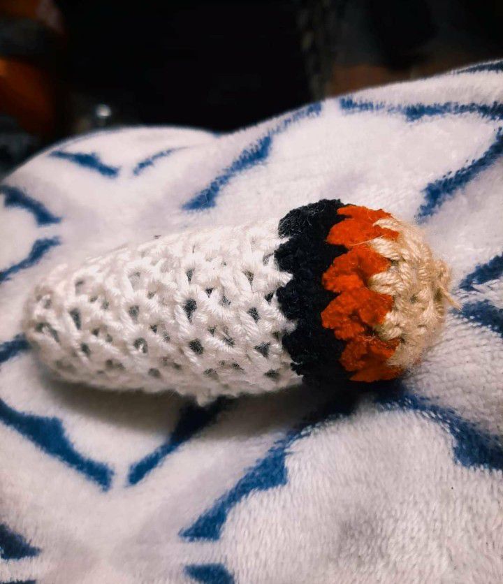 Handmade Cat Toy 'Joint' Filled With Catnip