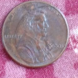 2000 Penny. Double Die. Double Stamp. 