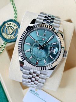 Rolex Sky Dweller w/ Mint Green Dial and Jubilee Bracelet