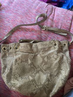 MK Snakeskin Purse