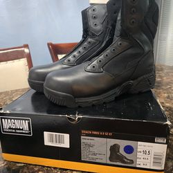 Magnum Mens Steel Toe Boots Size 10.5