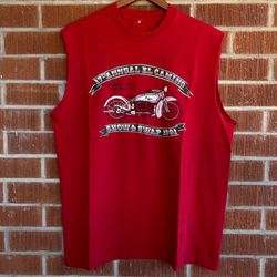 El Camino Motorcycle Show & Swap Indian Ace Tour Muscle Shirt XL 1991