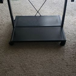 Glass, Metal Printer Stand
