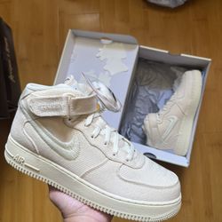 Air Force 1 Stussy Fossil