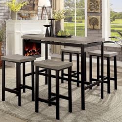 5 Piece Bar-Height Dining Set