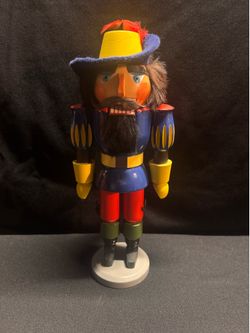 Vintage Steinbach Large Blue Musketeer Nutcracker