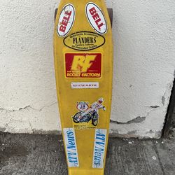 Vintage 1978 Custom classic YELLOW SKATEBOARD