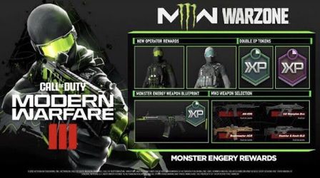 Call of Duty Modern Warfare 3 Monster Energy Operator The Beast and Zero Chill C0||DES