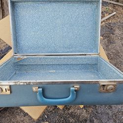Monarch Vintage Blue Luggage Suitcase
