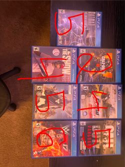 PS4 Games Bundle – COD, WWE 2K17, Destiny, MLB The Show 19 & More