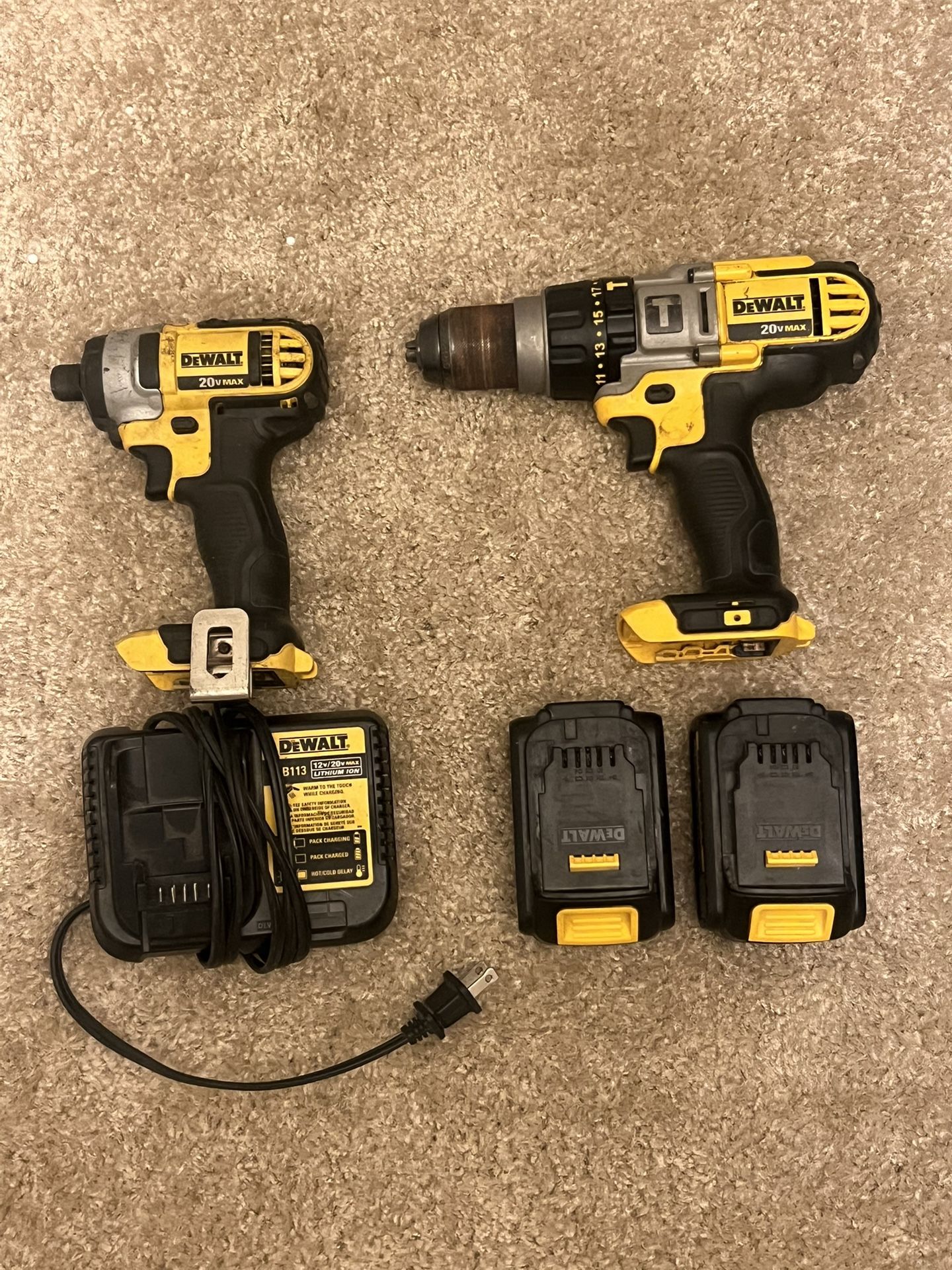 Dewalt Impact and Hammer Drill Cordless