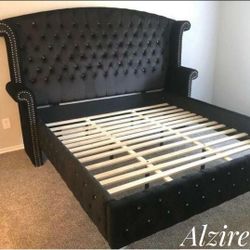 King/Queen Bedroom Set Bed Frame, Dresser, Night Stand, Mirror 💛No Needed Credit Check 💛 $39 Down Payment with Financing2245