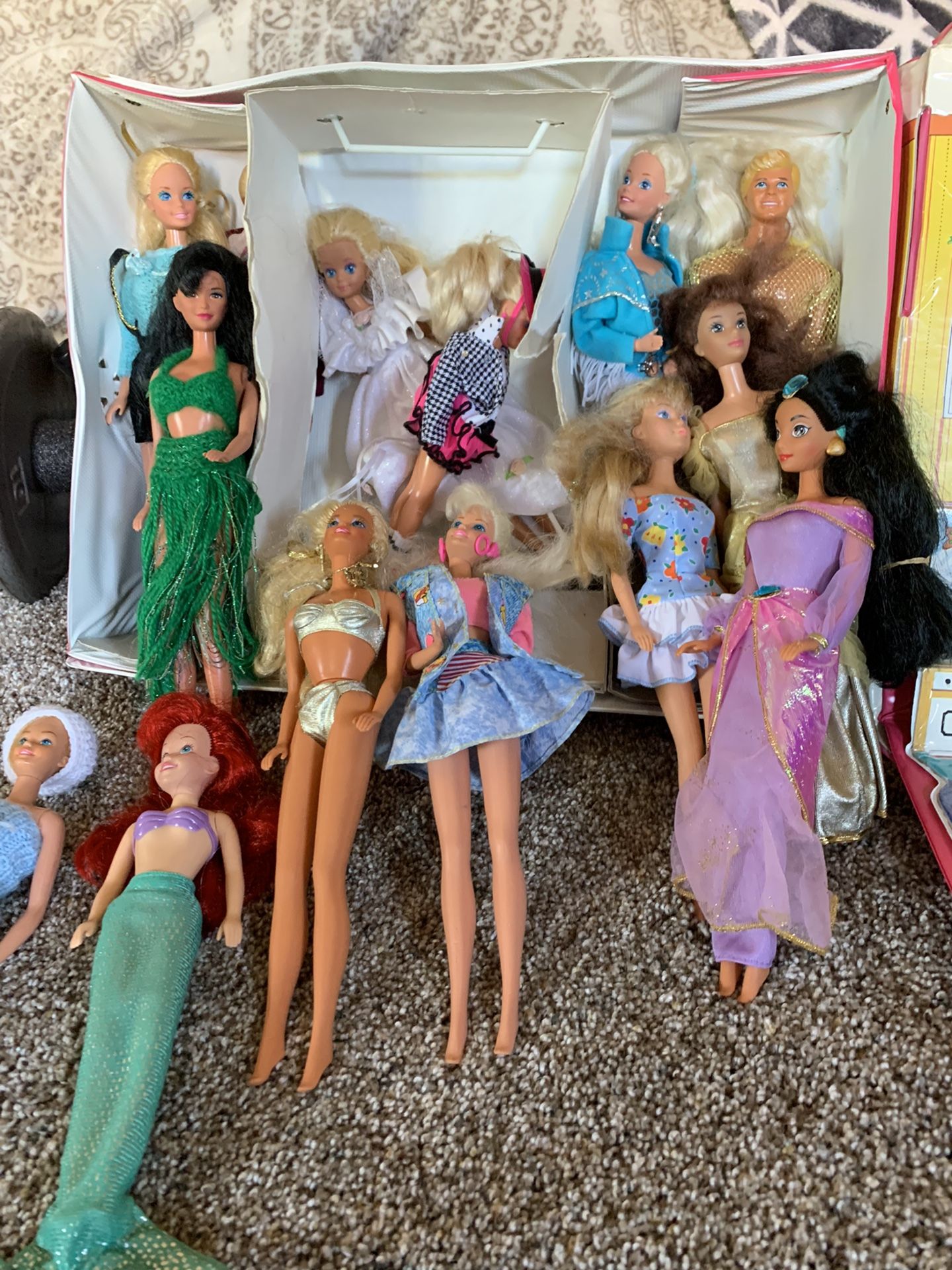 Barbies and case