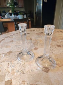 Crystal Candlestick Holders
