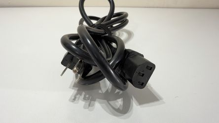 AC Power Cord NEMA 5-15P to IEC C13 Computer Monitor Power Cable Black Tested