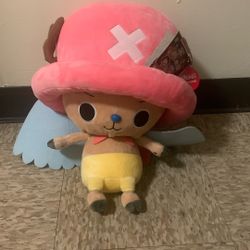 NEW One Piece Plush 18” Inch Tony Tony Chopper (Cape w. Wings)