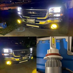 9006  LED Headlight Bulbs Low Beam Fog Light 300% Brighter 6500K Cool White Conversion Kit IP67 Waterproof 2 PCS 