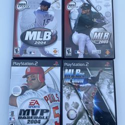 MLB 2004 ‘05 ‘06 MVP Baseball 2004 Lot of 4 PS2 Complete Tested