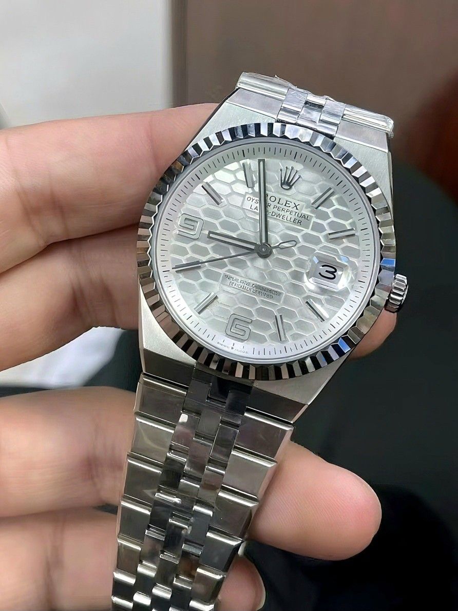 Silver waterproof watch