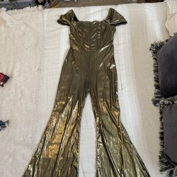 Brand new Shein SXY Gold Jumpsuit