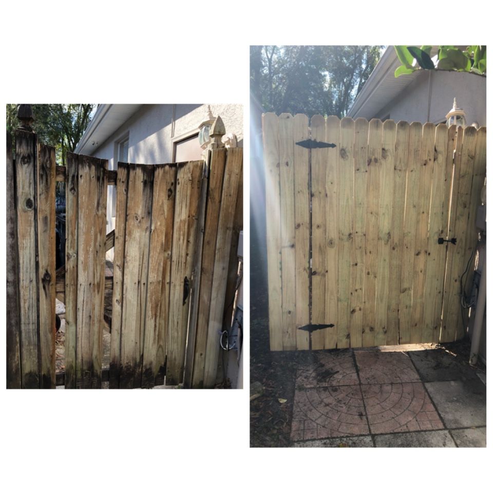 Wood Fence Re Pair Ins tall