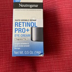 Neutrogena Rapid Wrinkle Repair Retinol Pro+ Eye Cream 0.5 oz No Expiration Date
