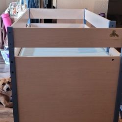 Bed With Mattres and Desk