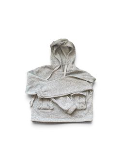 Grey pocket sweater hoodie