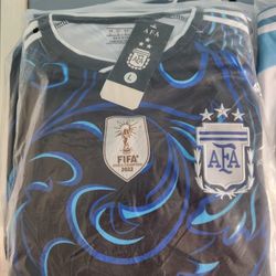 World Cup Argentina And Spain Shirts Large 