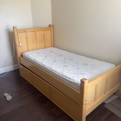 Camita Twin Doble Con Sus Dos Matres Exactamente En Buena Condición