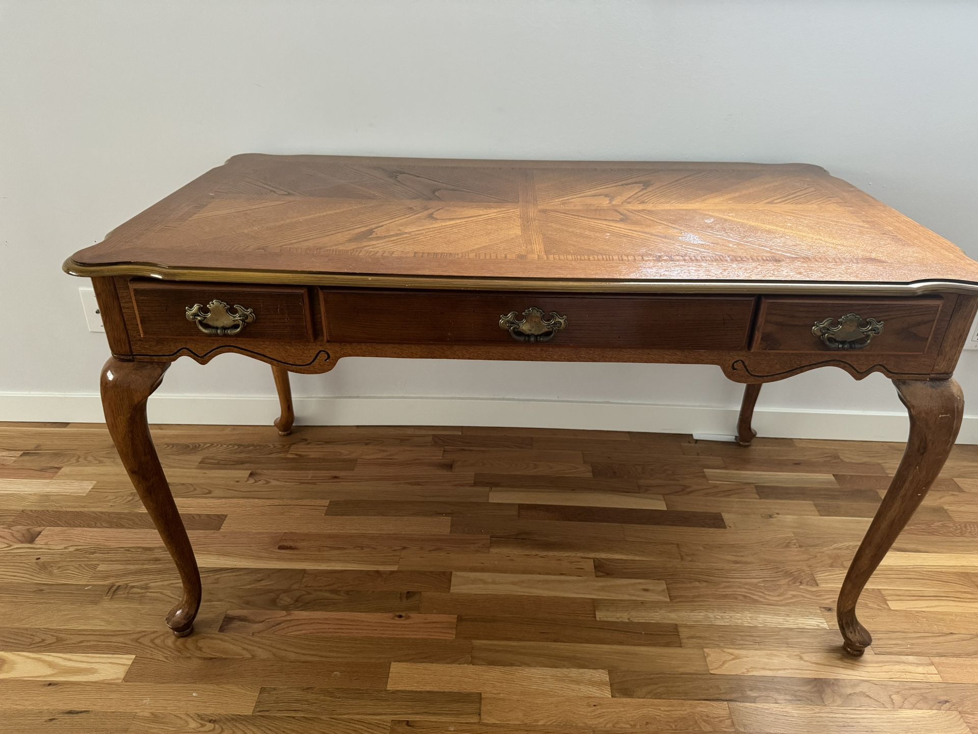 Mid Century Modern Vintage Wooden Desk 
