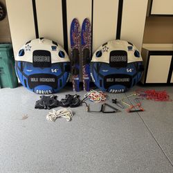 Just in time for the summer!!!   A complete set of water skis, tubes, tow ropes and ski vests.